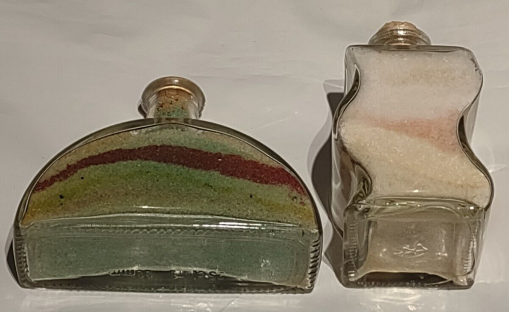Bath Salts 2 vintage decorative bottles