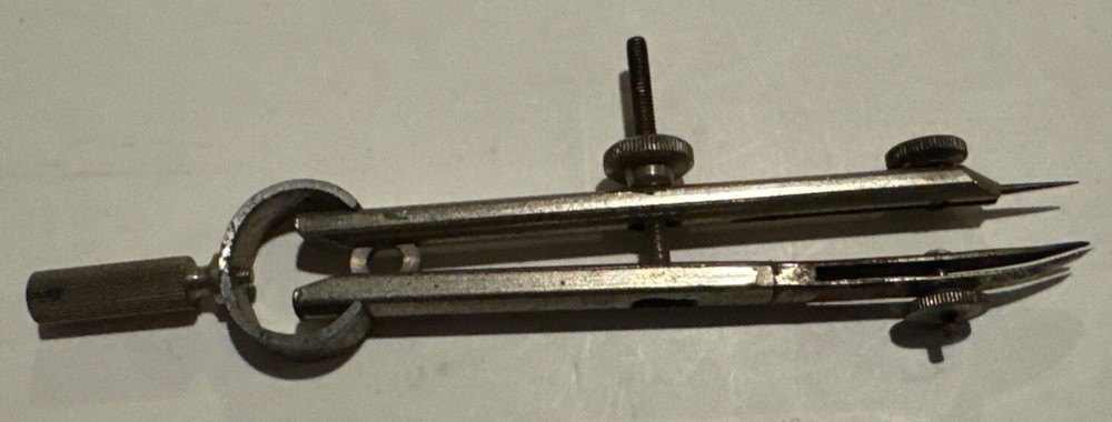 Vintage Drafting Tool  Germany Compass Precision Solid Heavy