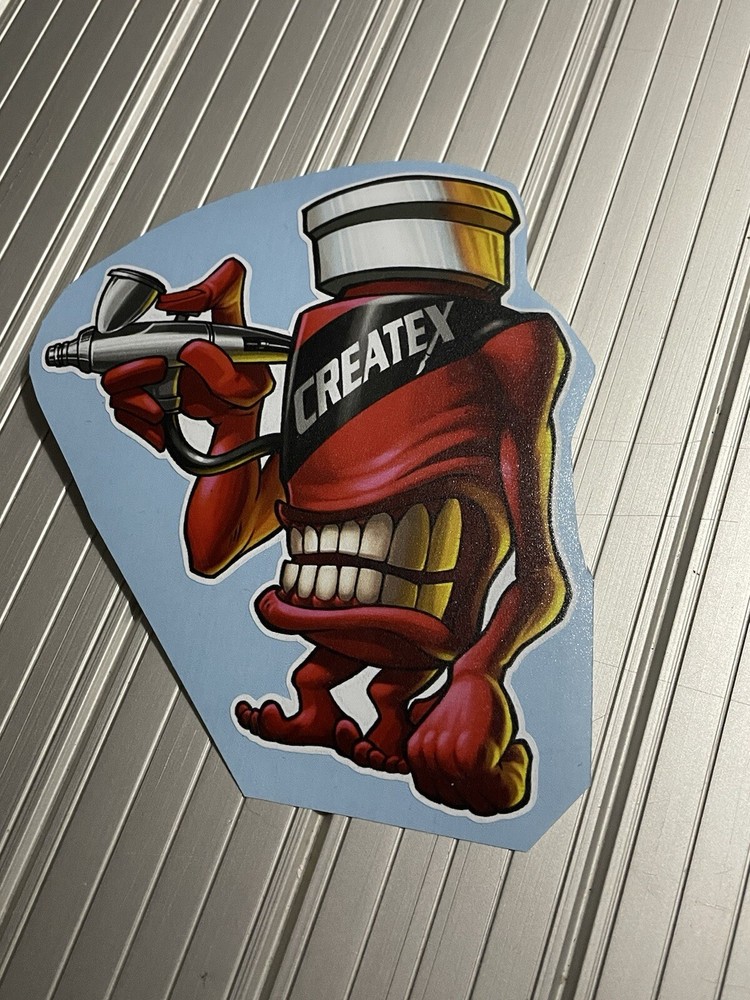 Createx airbrush compressor Decal. Createx Decal Aprox 4.6” X 5.5”