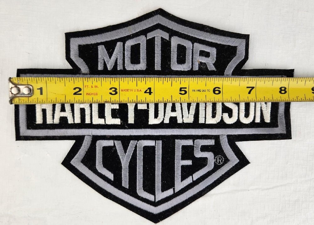 Large 8"x6.25" Harley Davidson Motorcycles Patch