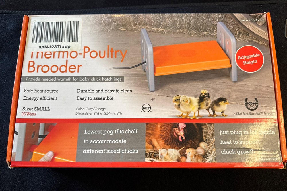 K&H Thermo-Poultry Brooder - Adjustable Height - Pre-owned - Tested - Very Good