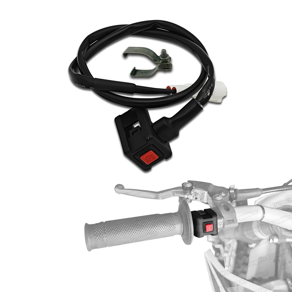 Universal Motorcycle Kill Stop Switch Stop OFF Button Waterproof