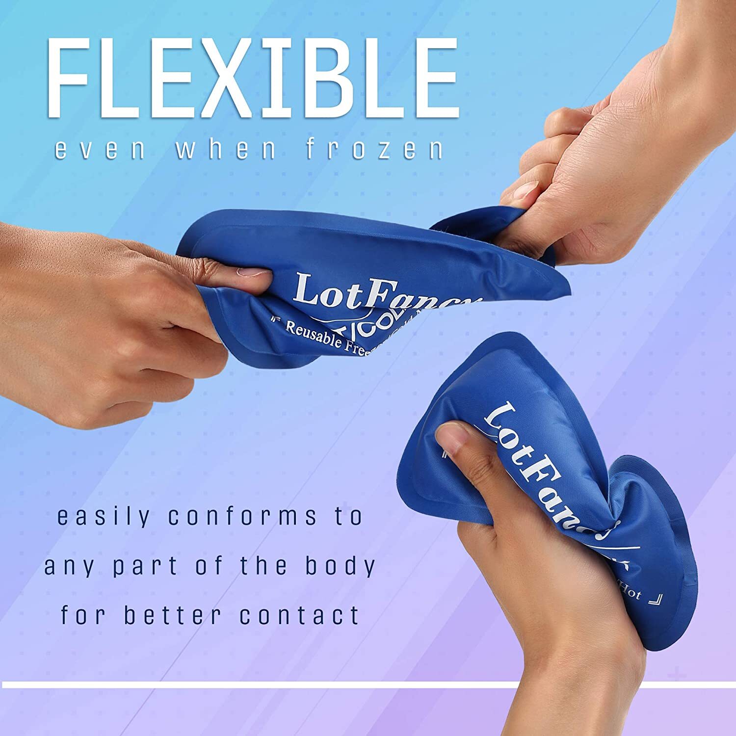 Reusable Hot Cold Compress Gel Ice Pack for Sports Injuries Pain Relief Packs
