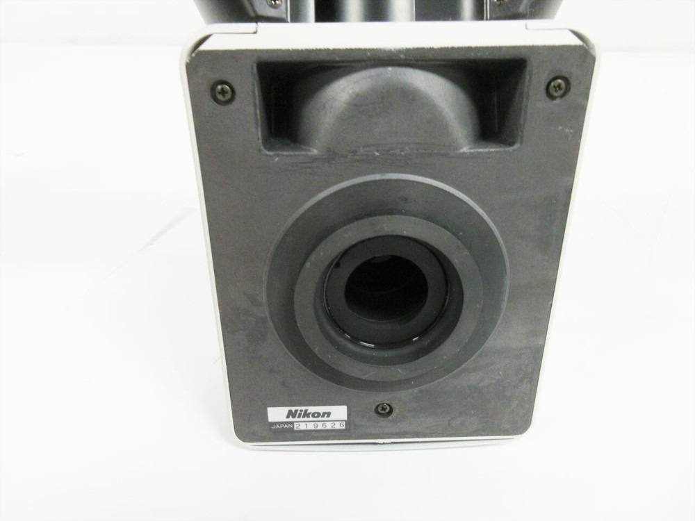 NIKON MICROSCOPE BINOCULAR HEAD ADJUSTABLE 2X CFI 10X/22 OPTICS ECLIPSE