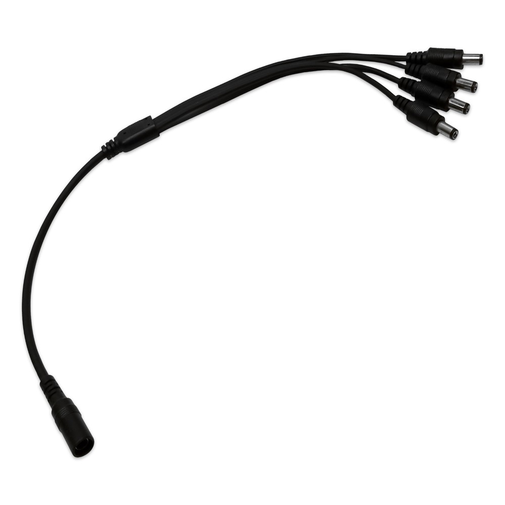 3 Pack - 4 Way Channel DC Power Splitter Adapter Cable for CCTV Security Camera