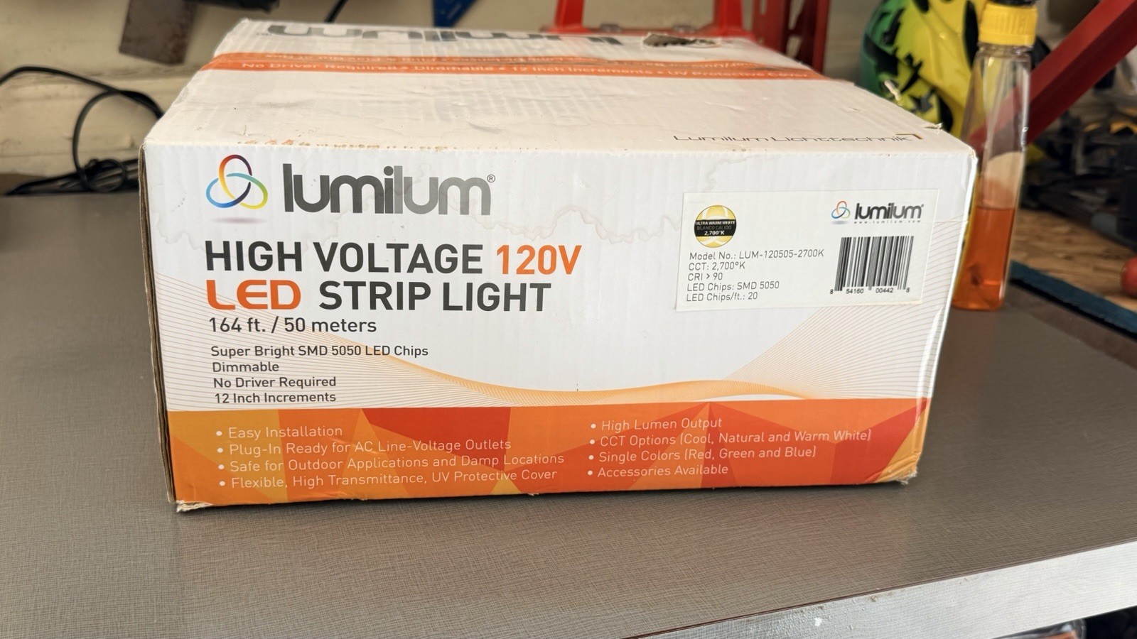 Lumilum HIGH VOLTAGE 120V LED STRIP LIGHT 164 Ft. / 50 Meters NEW