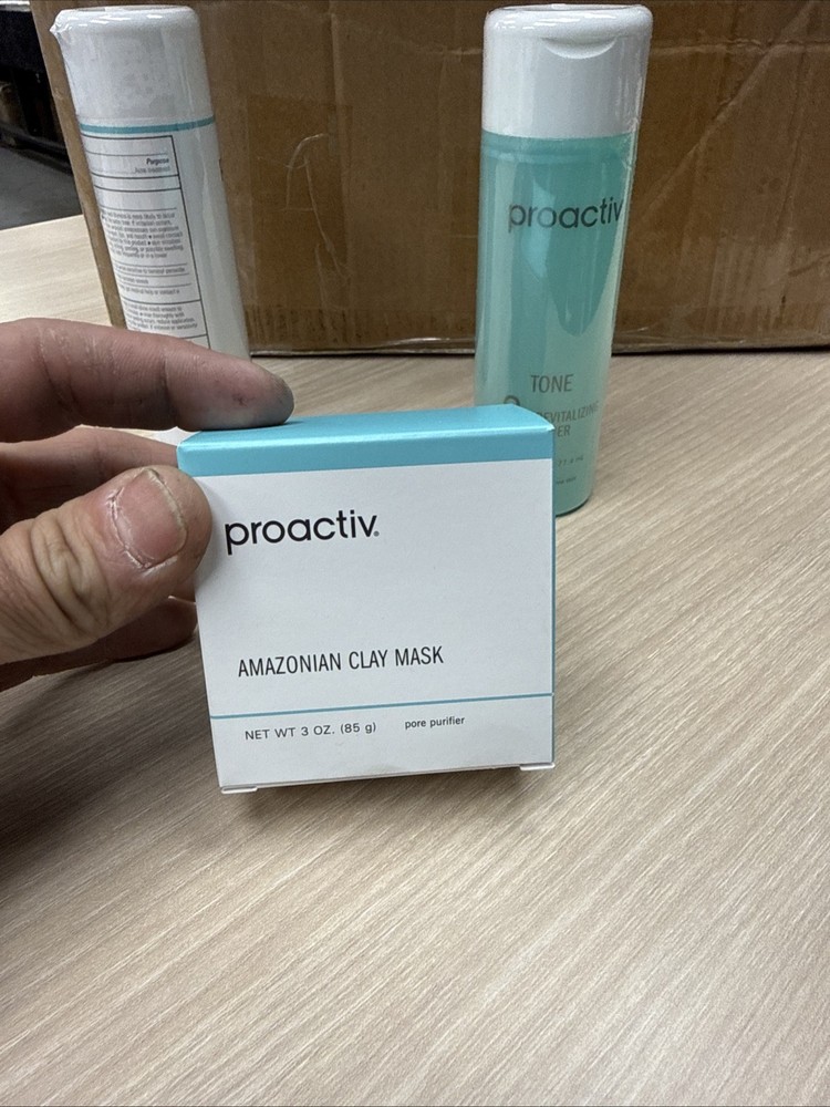 Proactive 3 Piece Kit 3-Step System Proactive. 1 Cleans,2 Tone, Clay Mask.6oz