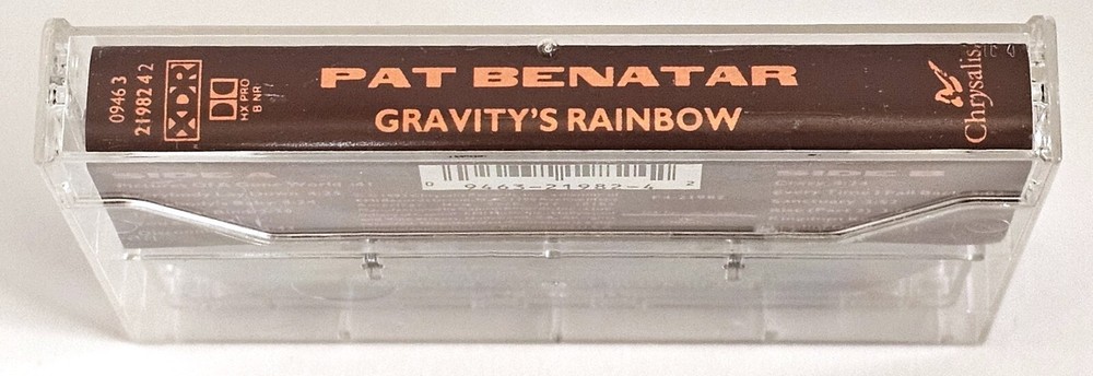 Pat Benatar Gravity's Rainbow Cassette Tape 1993 First Edition