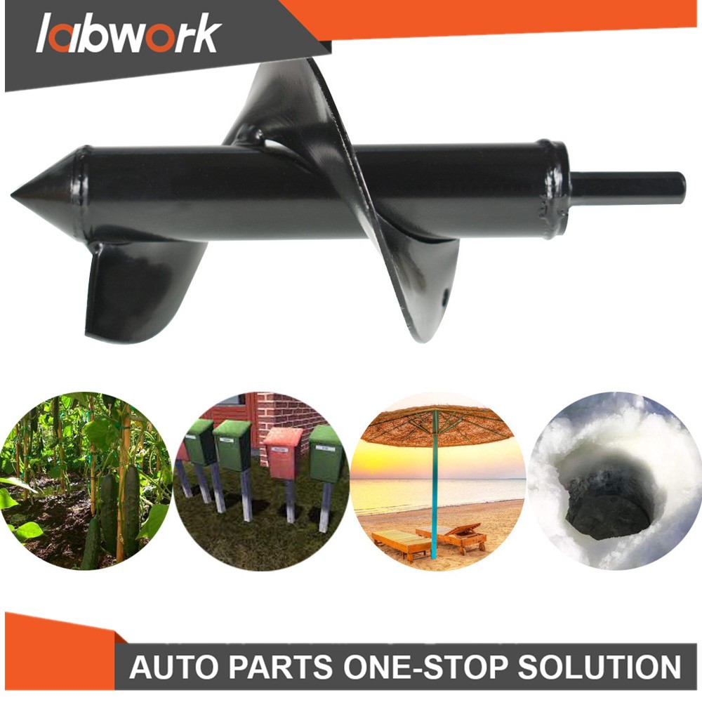 Labwork 3" × 7" Auger Drill Bit For Plants Bulb Rapid Planter Post Hole Digger