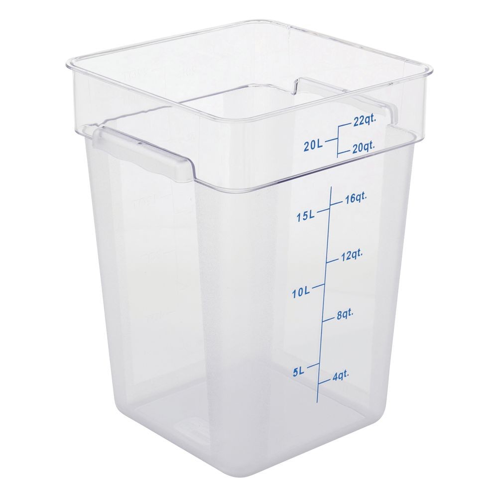 HUBERT Clear Square Food Storage Container