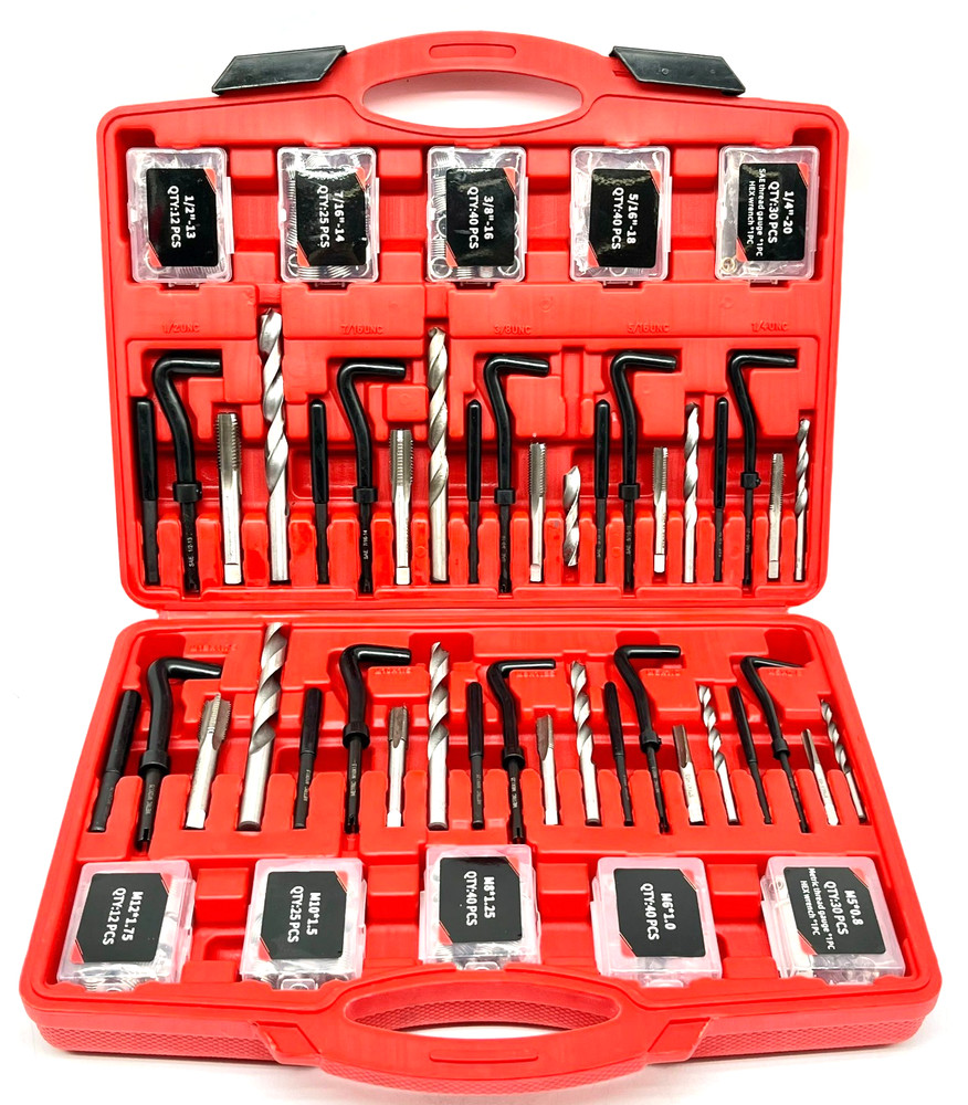 AKM Master Thread Repair Kit Tools With Red Hard Case - Pre-Owned