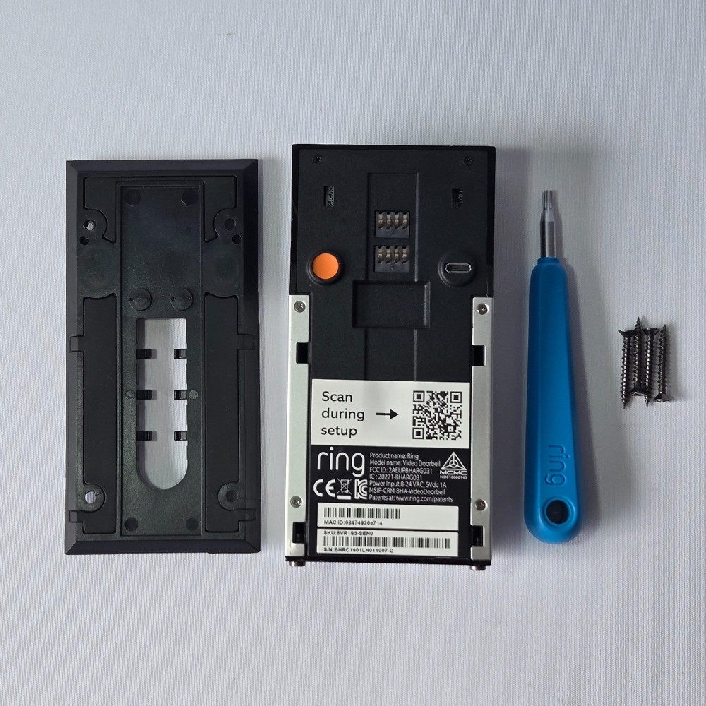 Ring Video Doorbell Smart Security Camera With Mount Kit