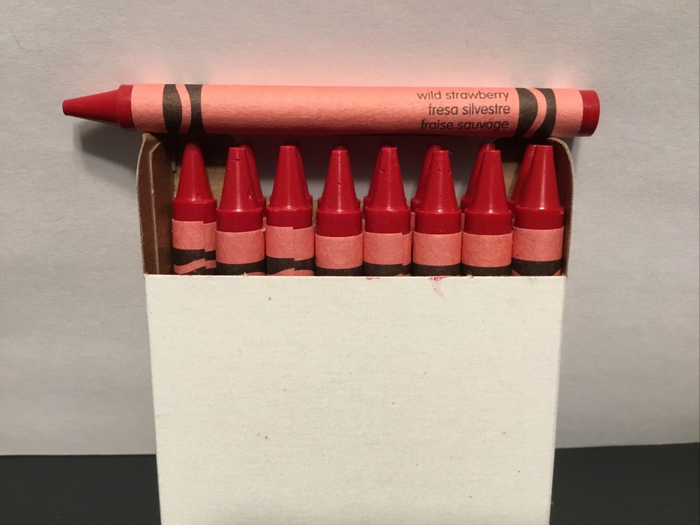 (16) Crayola Crayons (wild strawberry) BULK