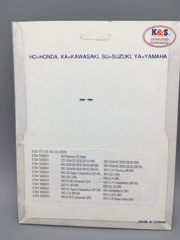 K & S 16-1060K Fork Seals