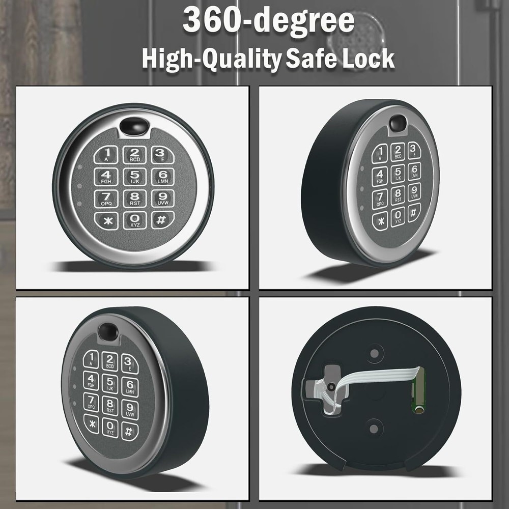 Fireproof Gun Safe Lock Replacement Swing Bolt Lock Electronic Keypad Lock