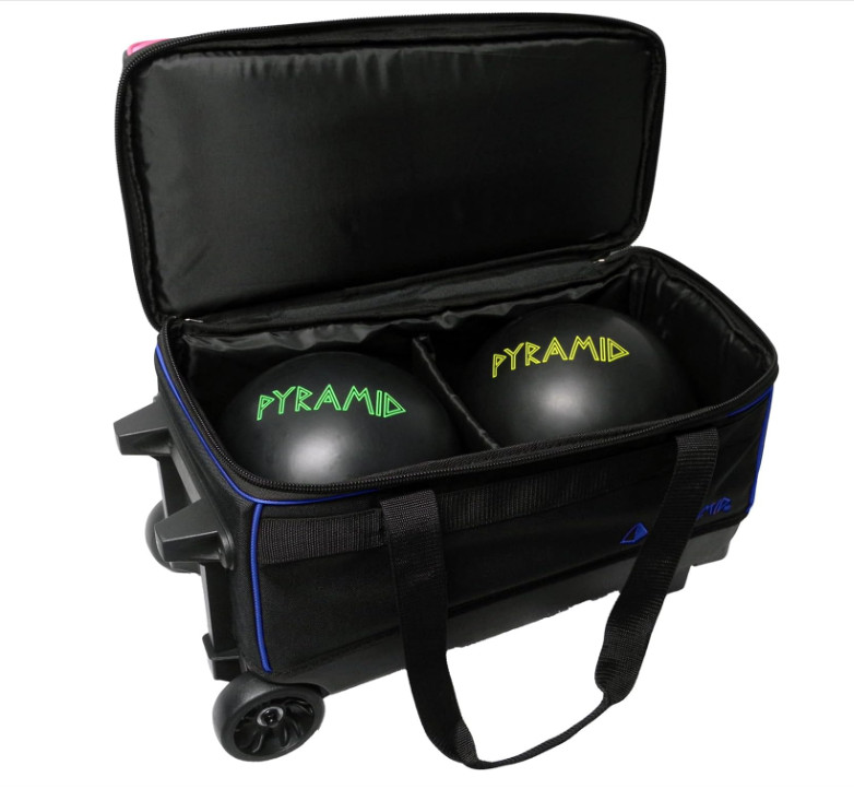 Prime Double Roller 2 Ball Bowling Bag , Large Separate Compartment for Bowling