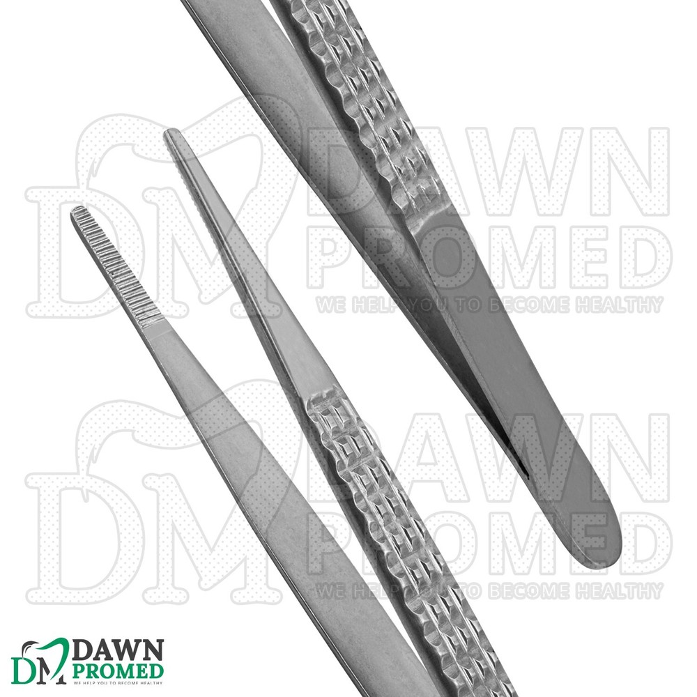 Bonney Dressing Forceps 7″ Serrated Tips General Surgery Orthopedic Instruments