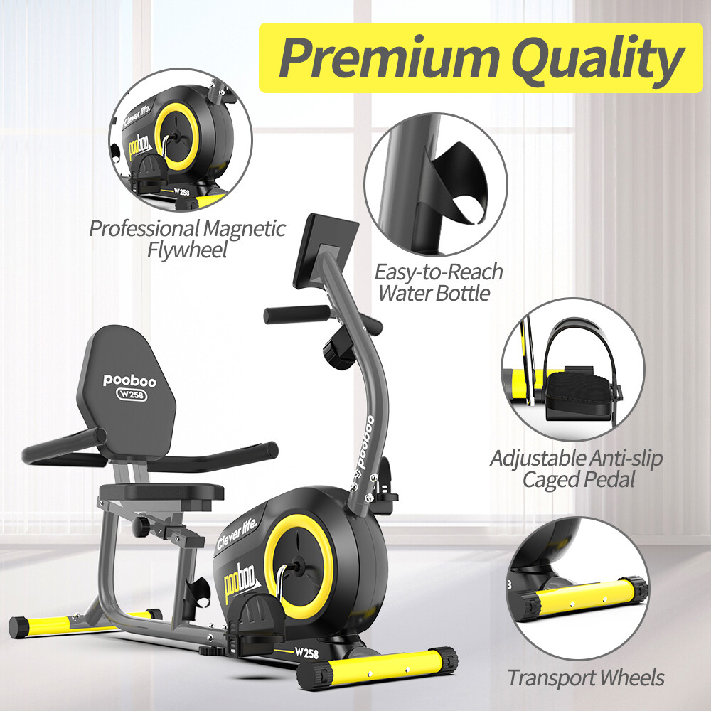 Home Cycling Recumbent Exercise Bike Fitness Cardio Workout Bike Stationary Bike