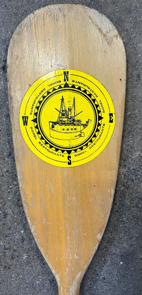 1970's Rusty Scupper Restaurant Wooden Oar Menu