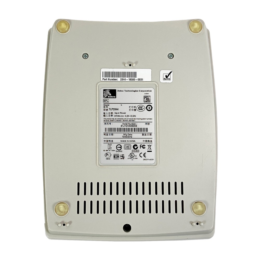 Zebra TLP 2844 Thermal Transfer Barcode Label Printer USB Serial Parallel