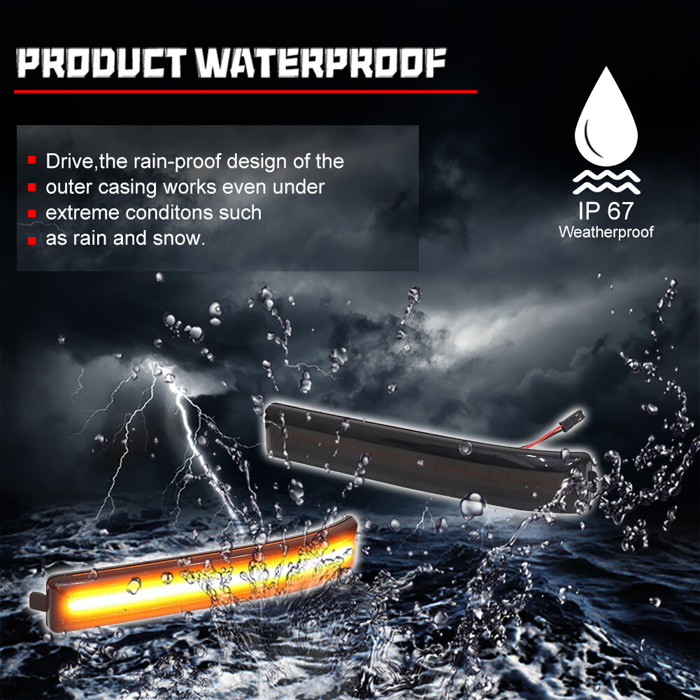 LED Side Mirror Sequential Turn Signal Light Lamp For Ford 2009-2014 F150 F-150