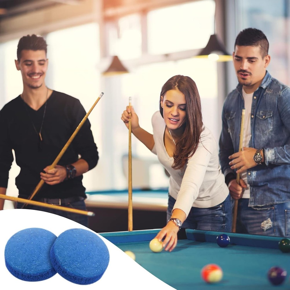 Versatile Billiard Pool Cue Tips (20 Pcs) with Storage Box - Unisex-Friendly