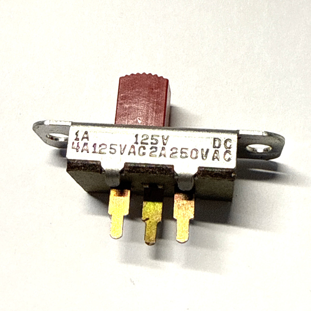 AMECO AC-1 RED  slide switch ON-OFF  AMECO part number # S-160   DPDT