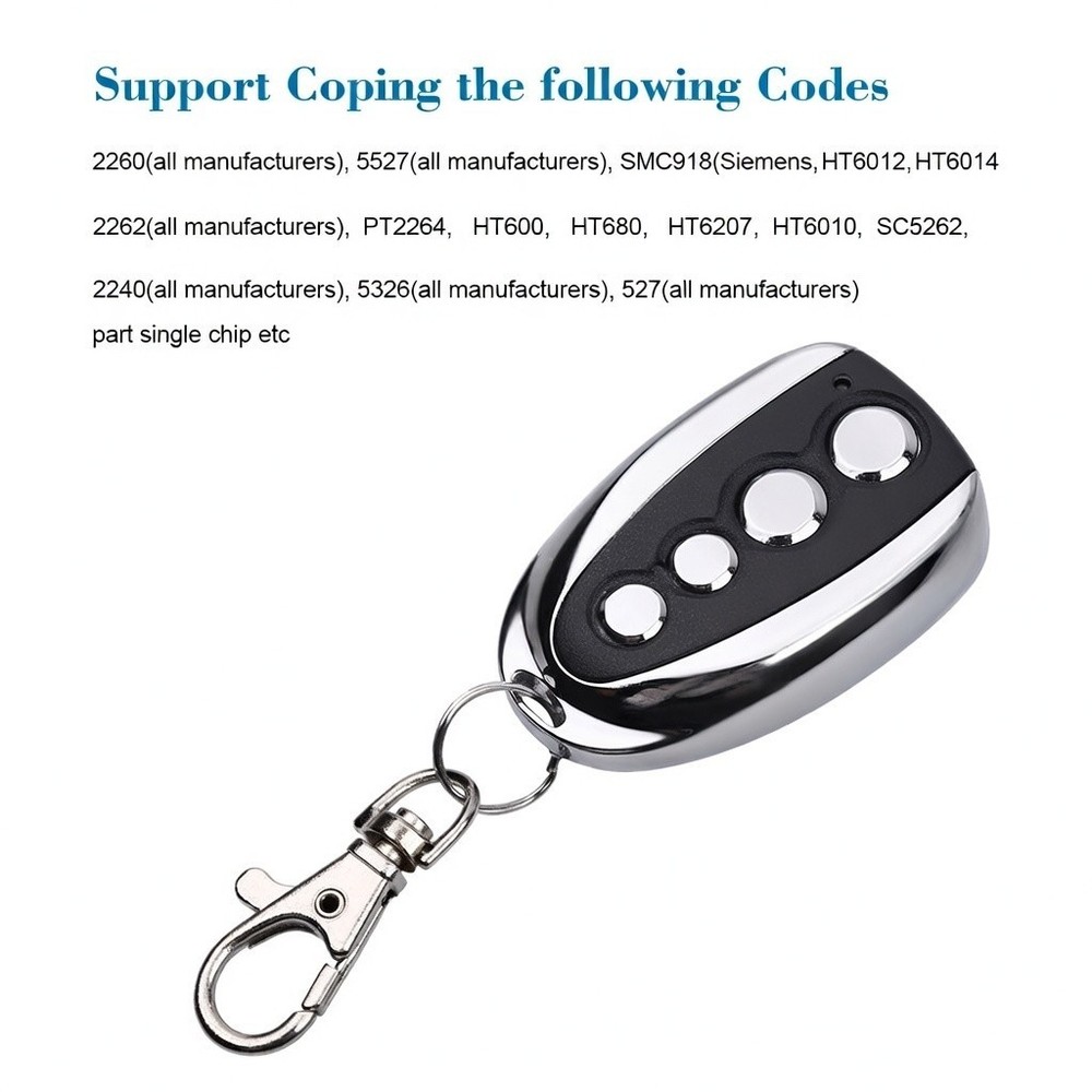 2X Remote Control Backup Key Sliding Gate Opener Automatic Operator 433.92MHz US