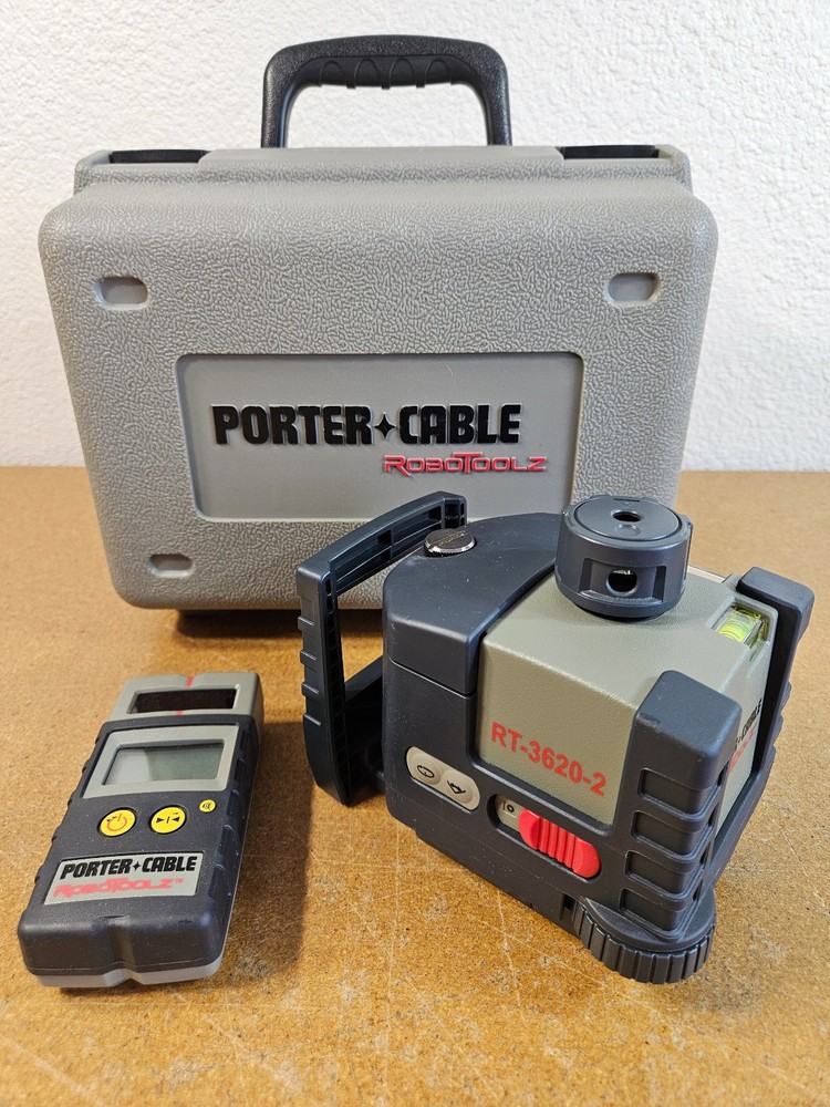 Porter Cable RT-3620-2 Rotating 2-Beam Laser Level System With Case