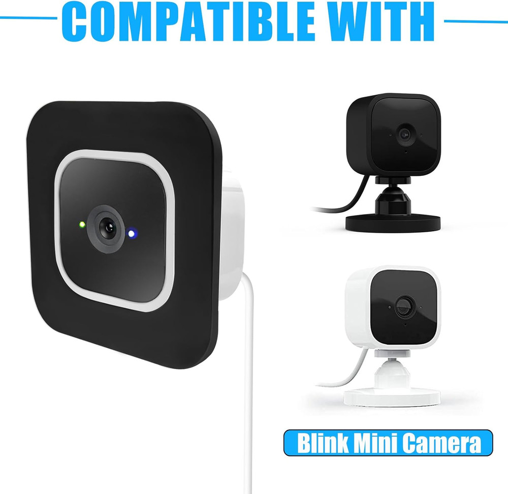2 Pack Window Mount Compatible with Blink Mini Indoor Secured Camera Glass Wall