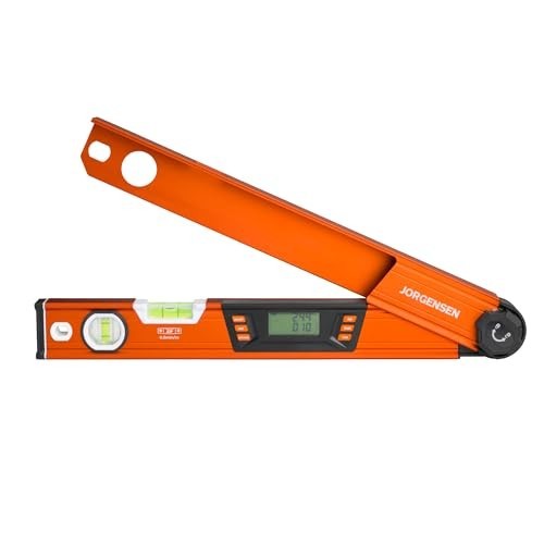 Digital Angle Finder Tool - Multi-Angle Protractor with Backlit LCD & Level Bubb