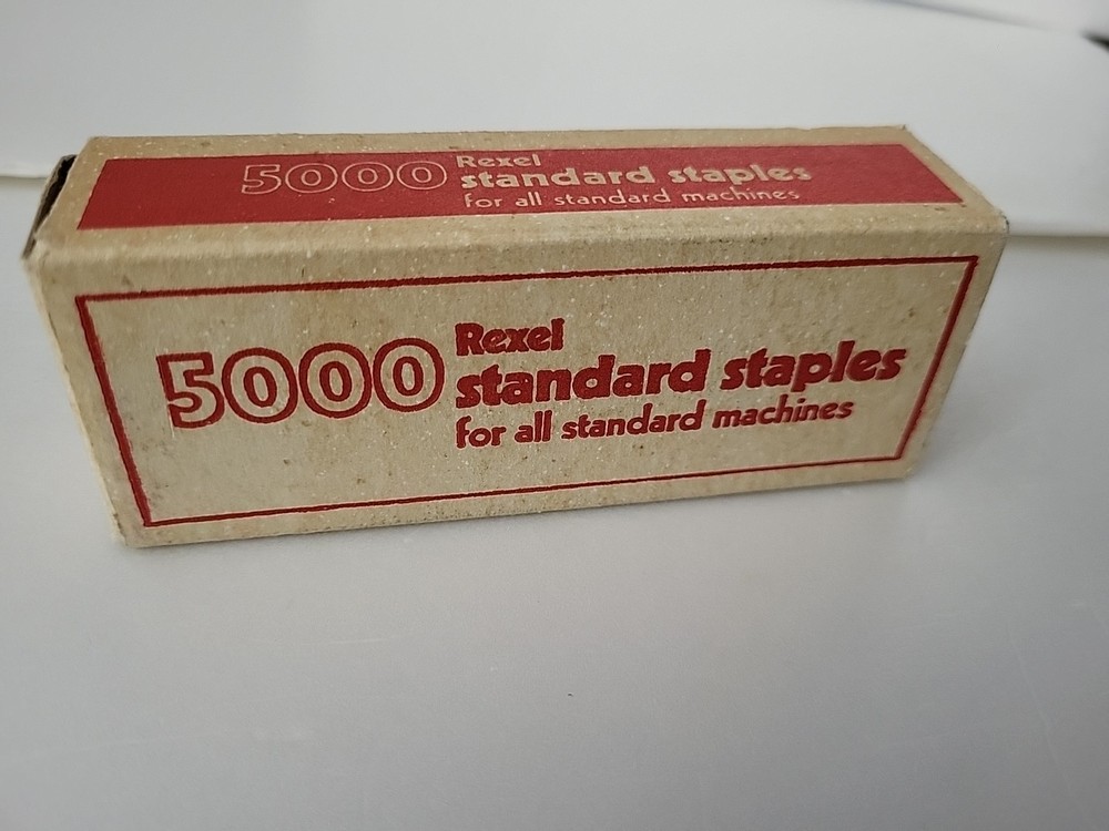 Vintage Rexel Standard Staples: Open Box