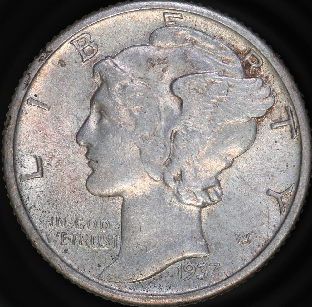 1937 D Mercury Dime Ch. BU