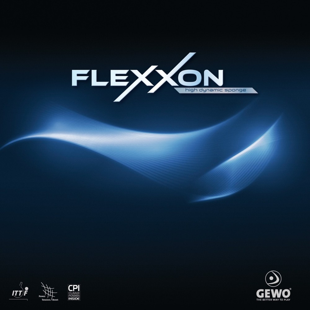Gewo Flexxon table tennis rubber, 2.1 mm (Maximum) thickness, Black