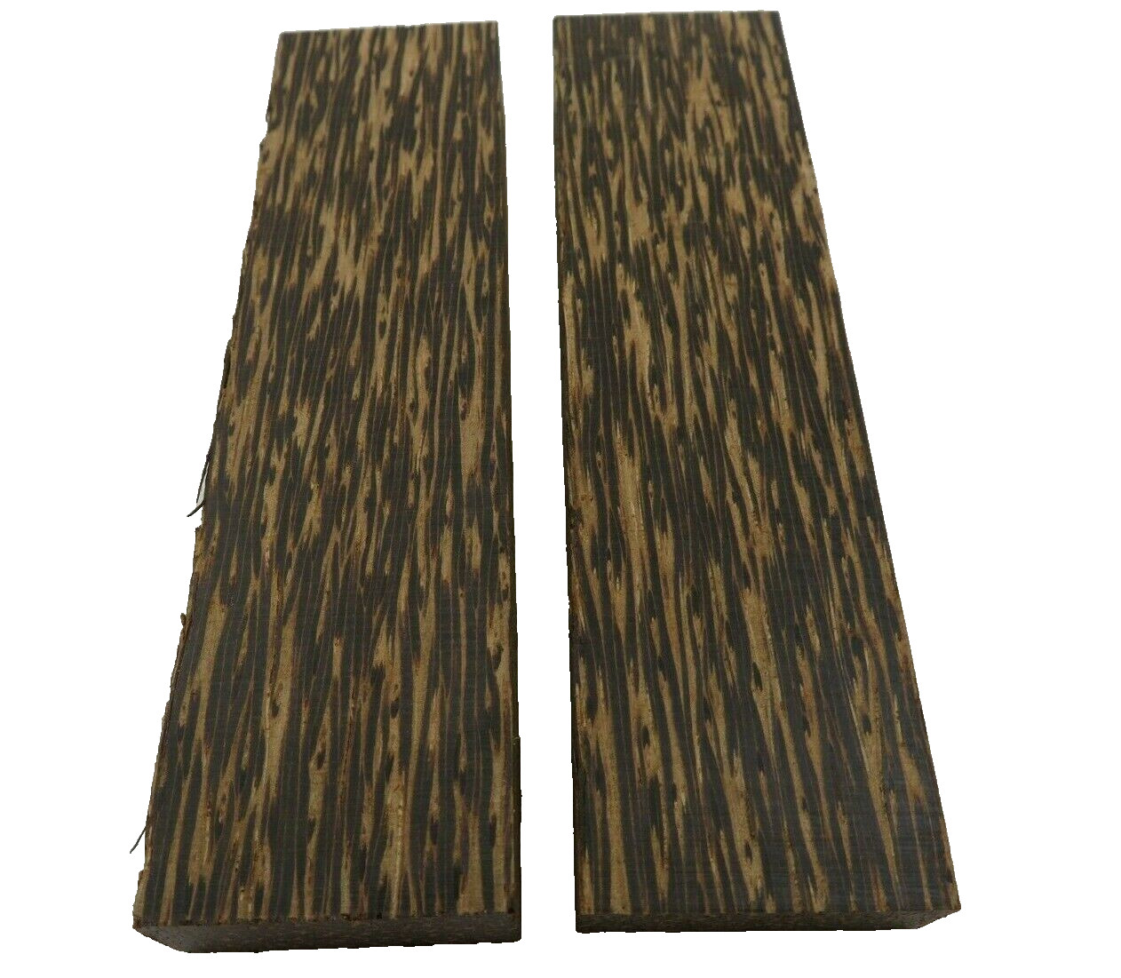 Black Palm Knife Scale 5x 1-1/2x 3/8 Woodturning Bookmatched Set- Free Shipping