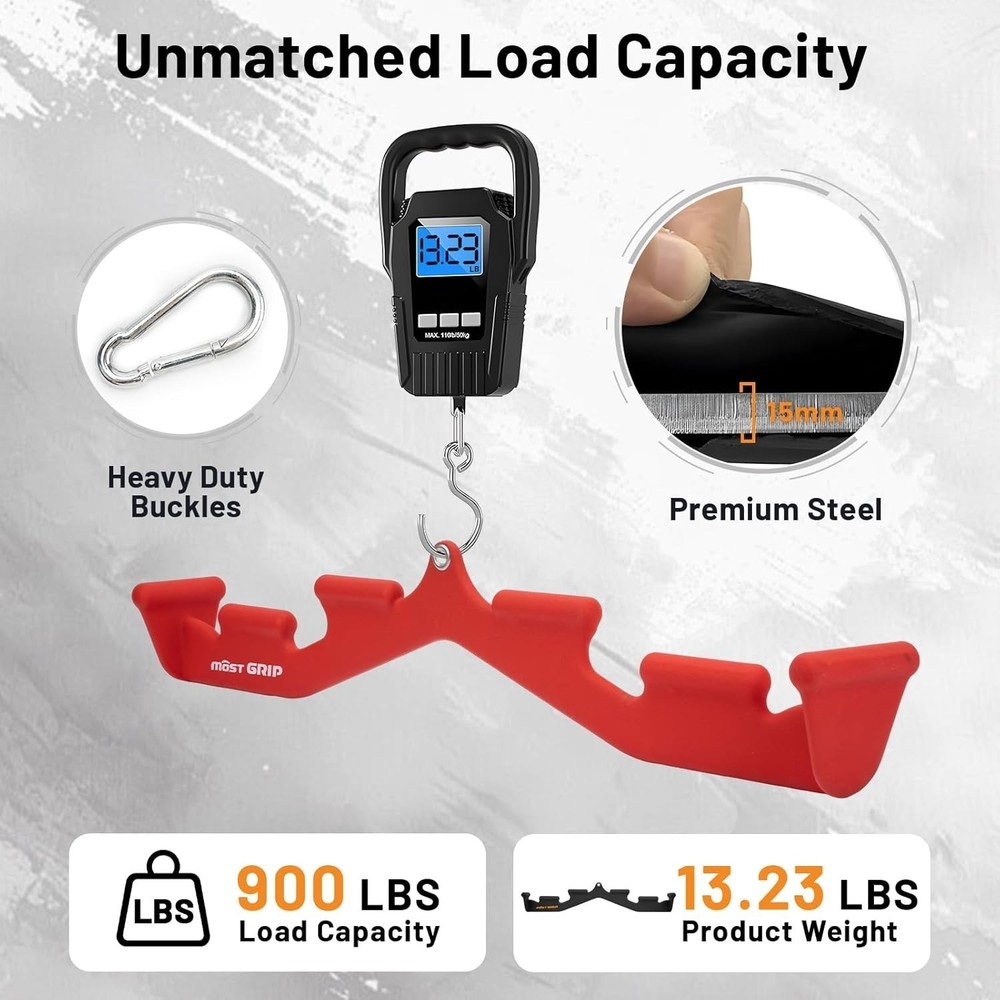 LAT Pull Down Bar with 6 Ergonomic Handles Neutral Grip Pulldown Attachments