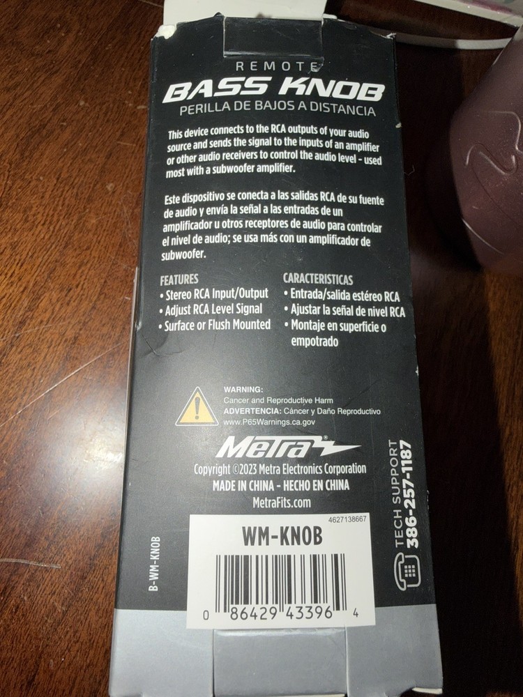 Metra Universal Amplifier/Amp RCA Level Bass/Gain Controller open box