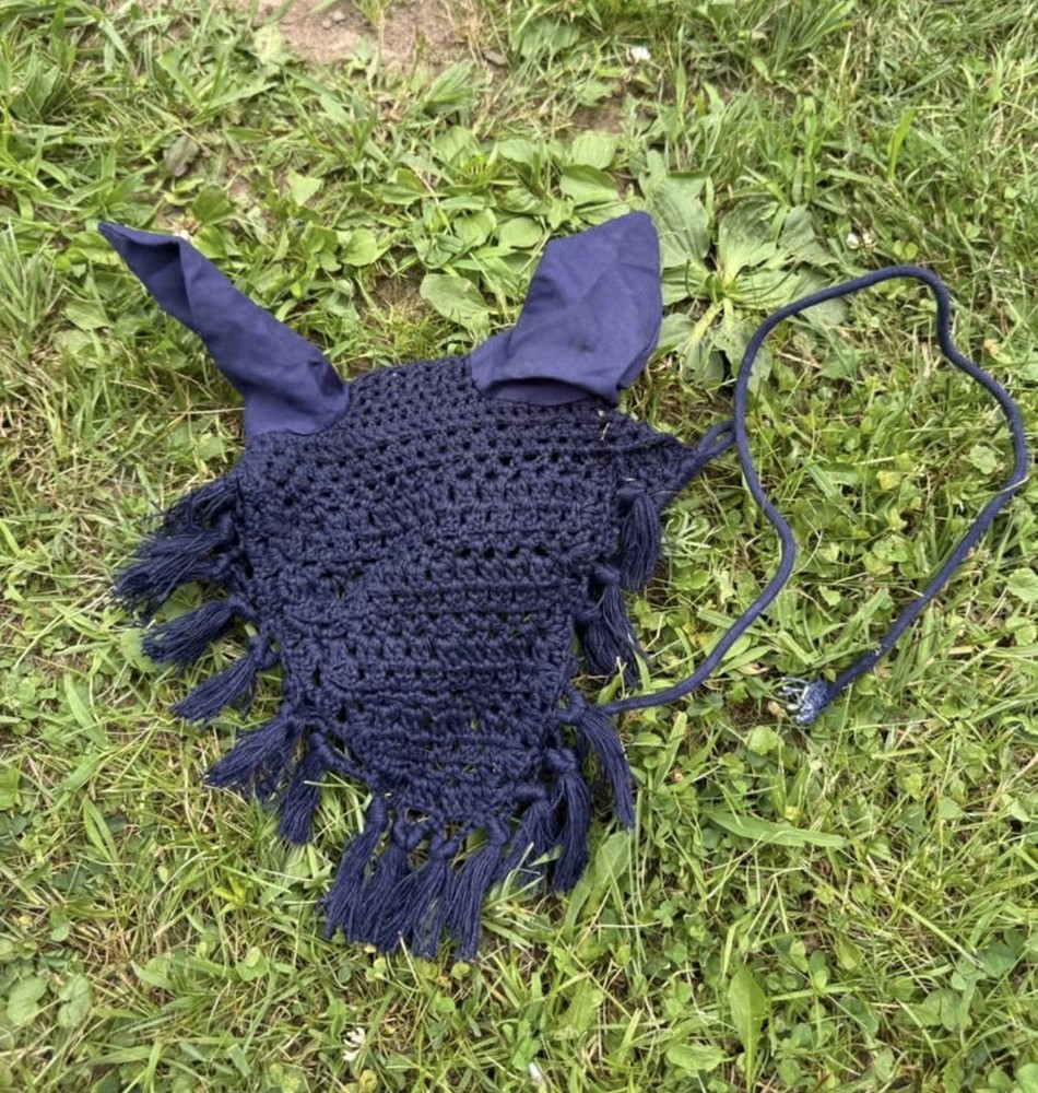 Crocheted Fly Bonnet - Horse Size
