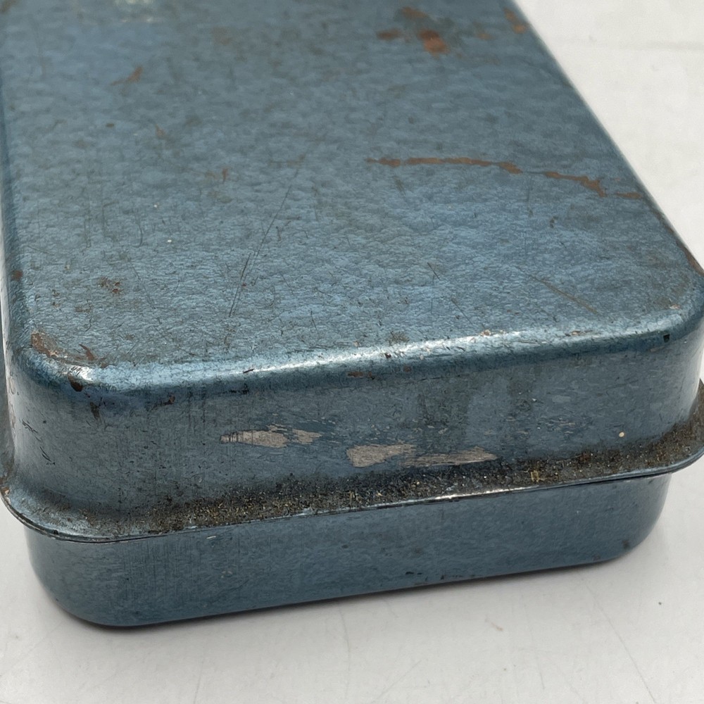 Vintage Stevens Walden Empty Socket Tool Box - Blue - 10.5”