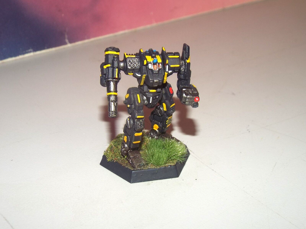 BATTLETECH MONGREL A MECH [CLAN SMOKE JAGUAR] (CATALYST, PAINTED)