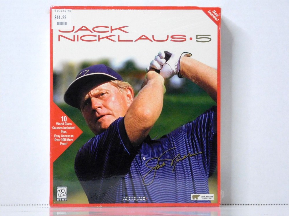 Jack Nicklaus 5 - PC GAME Golf Course Computer Game BIG BOX
