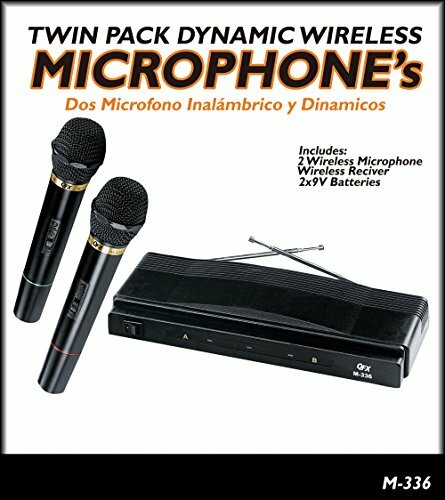 M-336 Wireless Dynamic Professional Microphone - Twin Pack