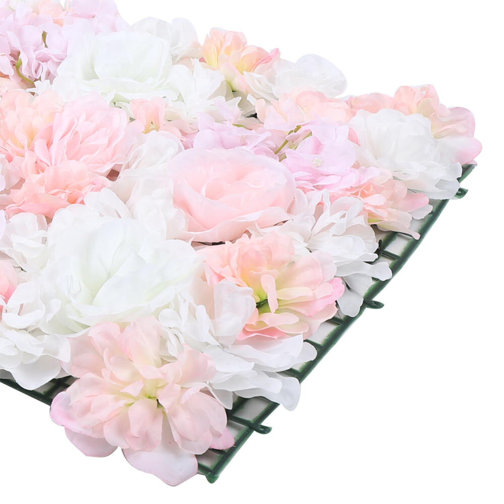 Artificial Flower Wall Panel Backdrop Wedding Party Venue Background Decor 8Pcs
