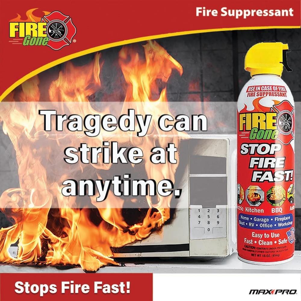 (2 pack) Fire Gone 16 oz Fire Extinguishing Spray