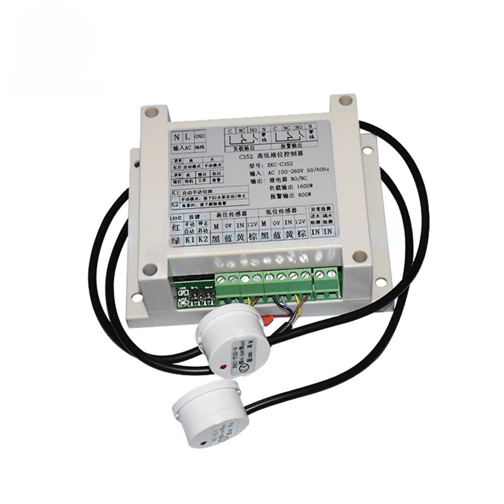 XKC-C352-2P Automatic High and Low Liquid Level Sensor Controller Non-Contact