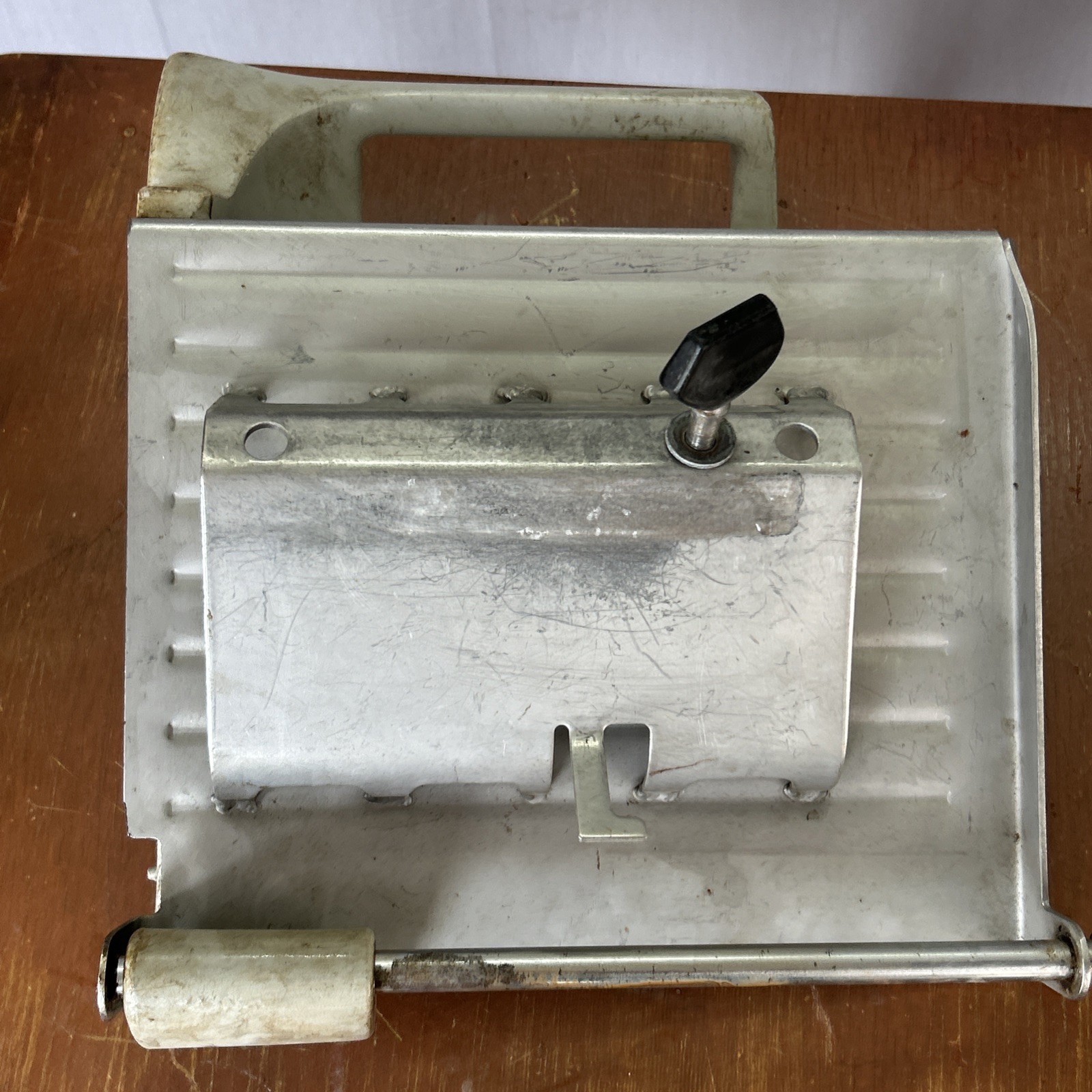 HOBART 512 Slicer Meat Carriage Tray Stainless Steel w/ Meat Grip & Thumb Screw