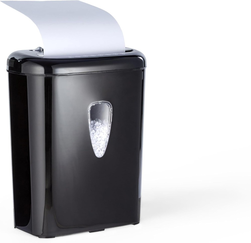 Compact Micro-Cut Shredder, 6-Sheet Capacity, 4.1 Gallons - Secure Your Privacy