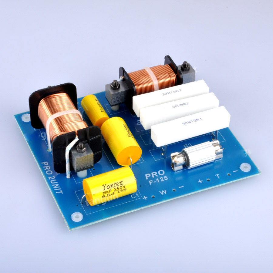 2pcs 300W High-Low 2 Unit 2 Way Audio Speaker Frequency Divider Crossover Filter