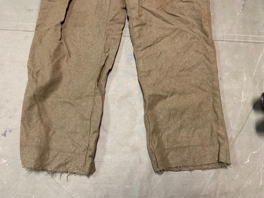 ORIGINAL WWII US ARMY M1938 WOOL COMBAT FIELD TROUSERS- MEDIUM WAIST 34X31