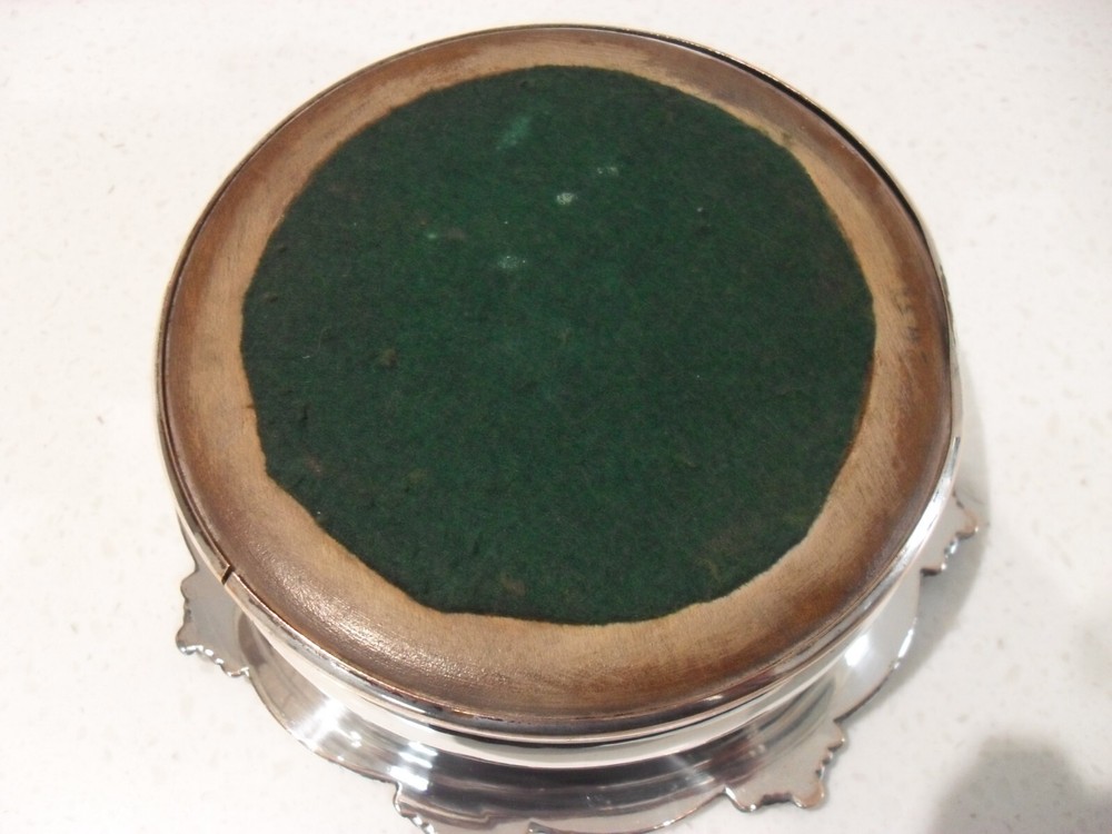 Antique Sheffield Silver Plate Coaster
